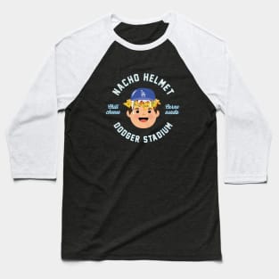 Dodgers Helmet Nachos by Buck Tee Baseball T-Shirt